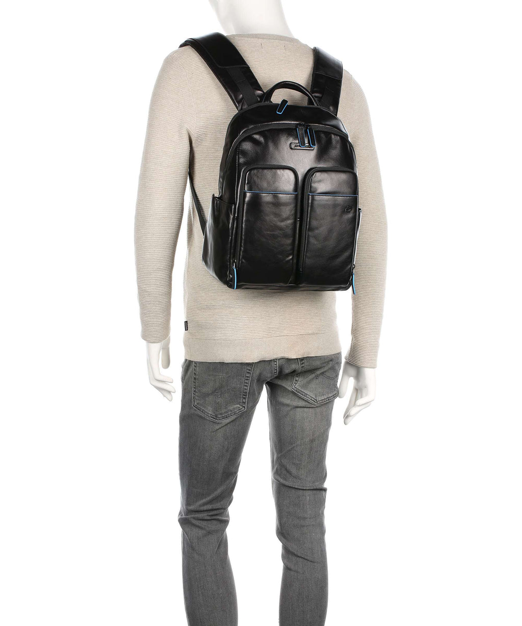 Piquadro Blue Square Revamp Laptop backpack black