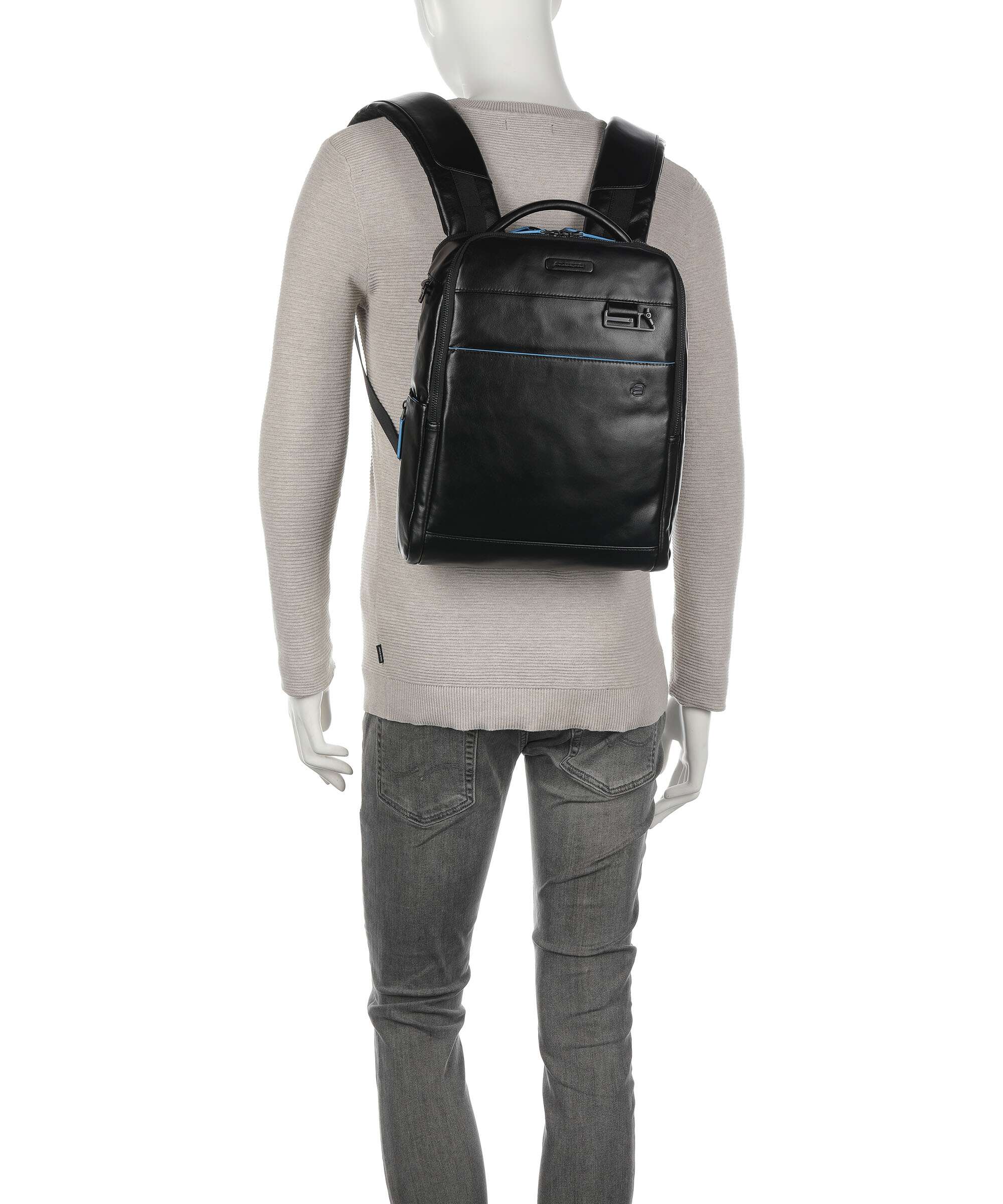 Piquadro Blue Square Revamp Laptop backpack black