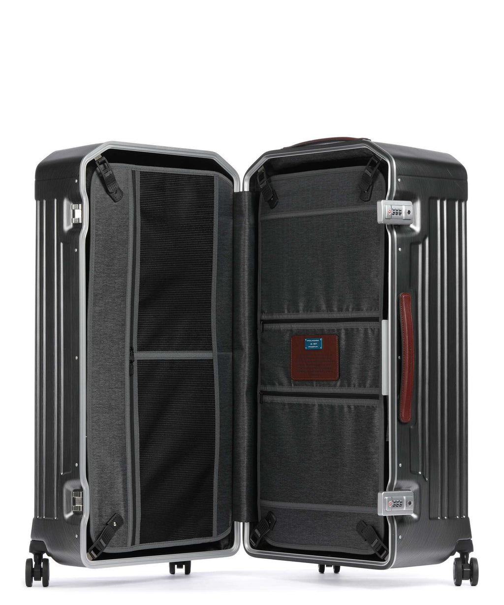 Piquadro PQ-LM Trunk Spinner (4 wheels) nero/cuoio