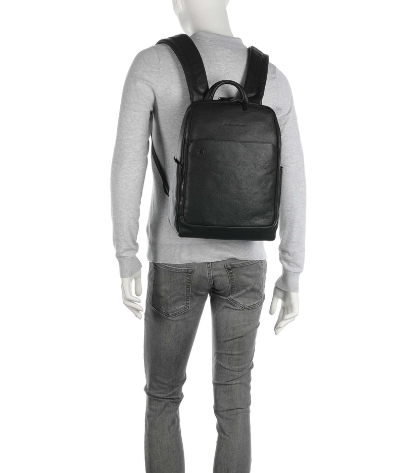 Piquadro Black Square Backpack nero