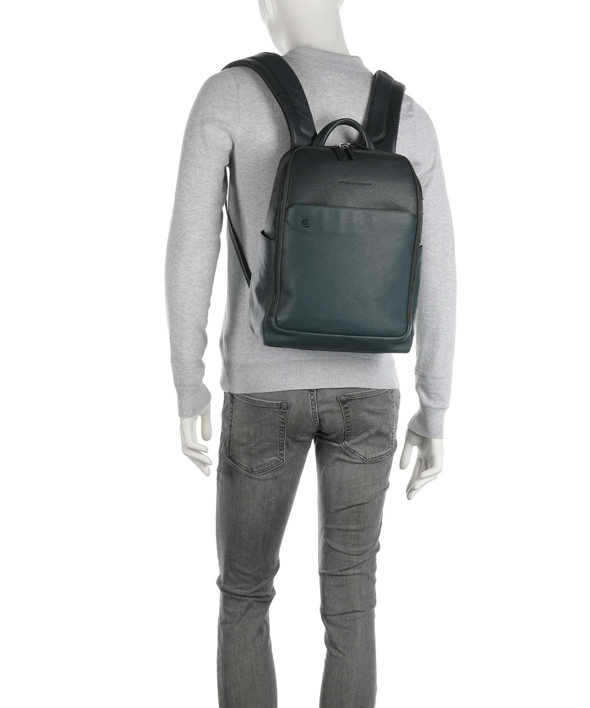 Piquadro Black Square Backpack verde bosco/verde oliva