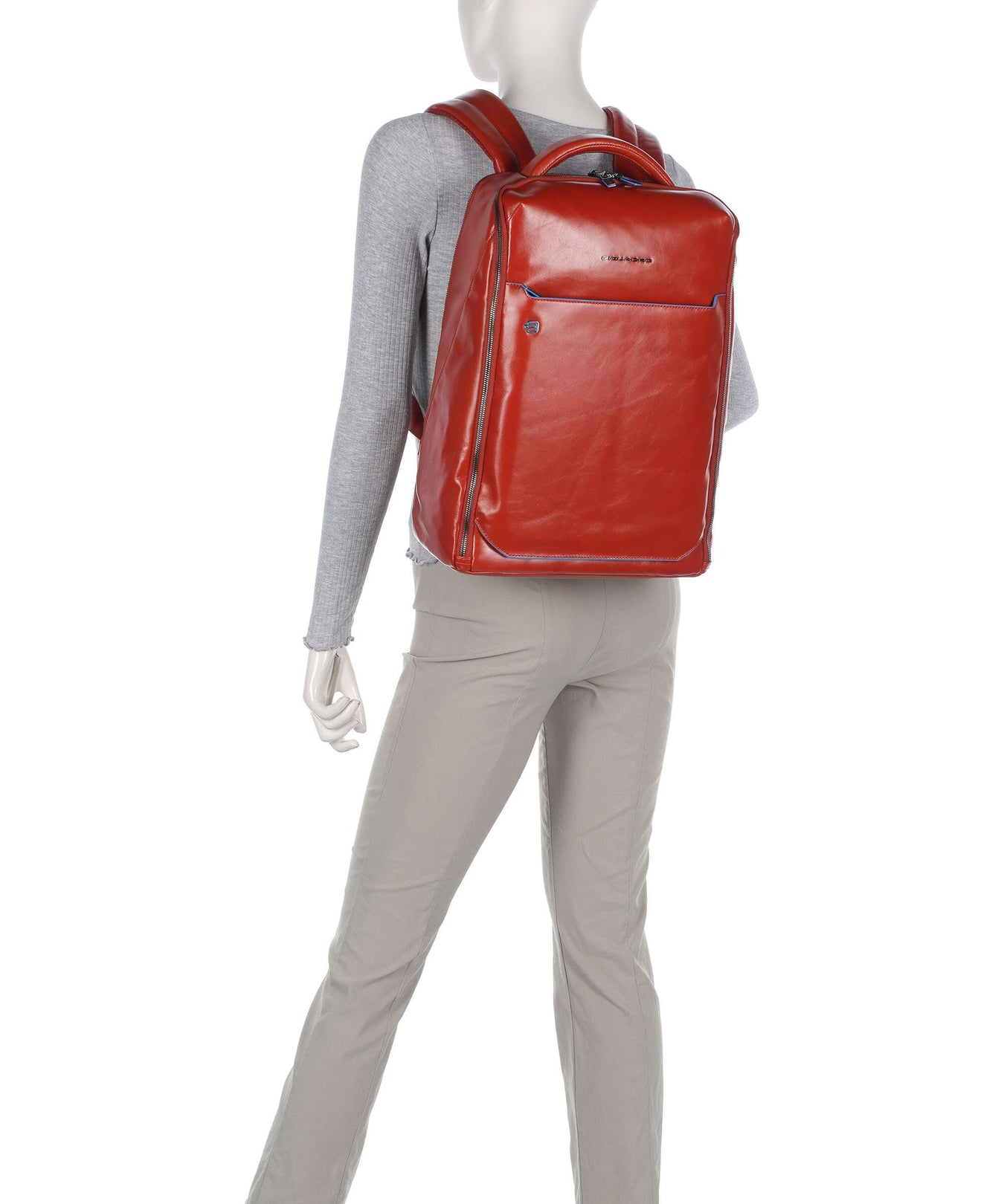 Piquadro Blue Square Backpack tabacco