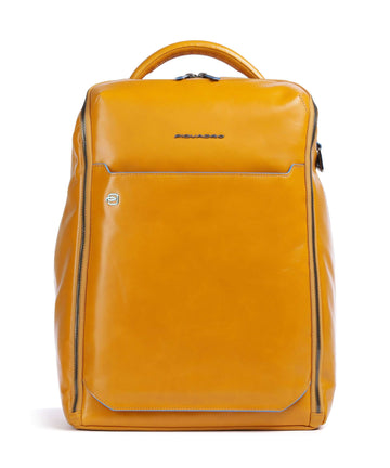 Piquadro Blue Square Backpack giallo zafferano