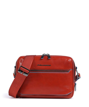 Piquadro Blue Square Crossbody bag tabacco