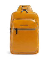 Piquadro Blue Square Slingbag giallo zafferano