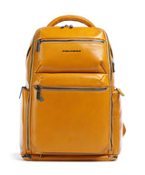 Piquadro Blue Square Rucksack giallo zafferano