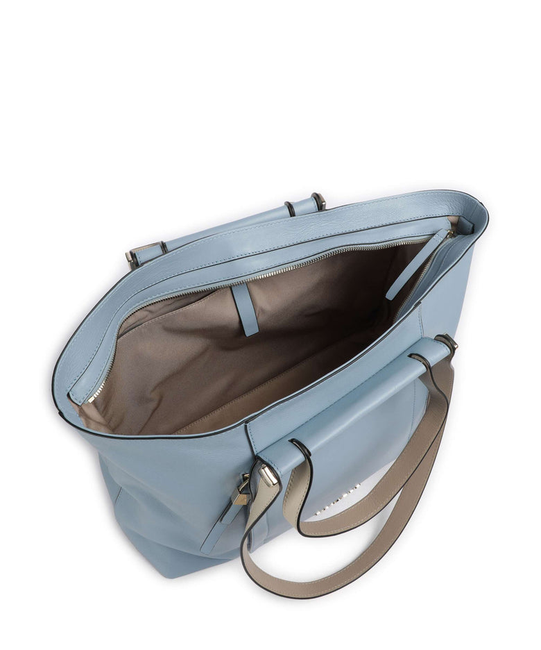 Piquadro Circle Tote bag light blue/beige