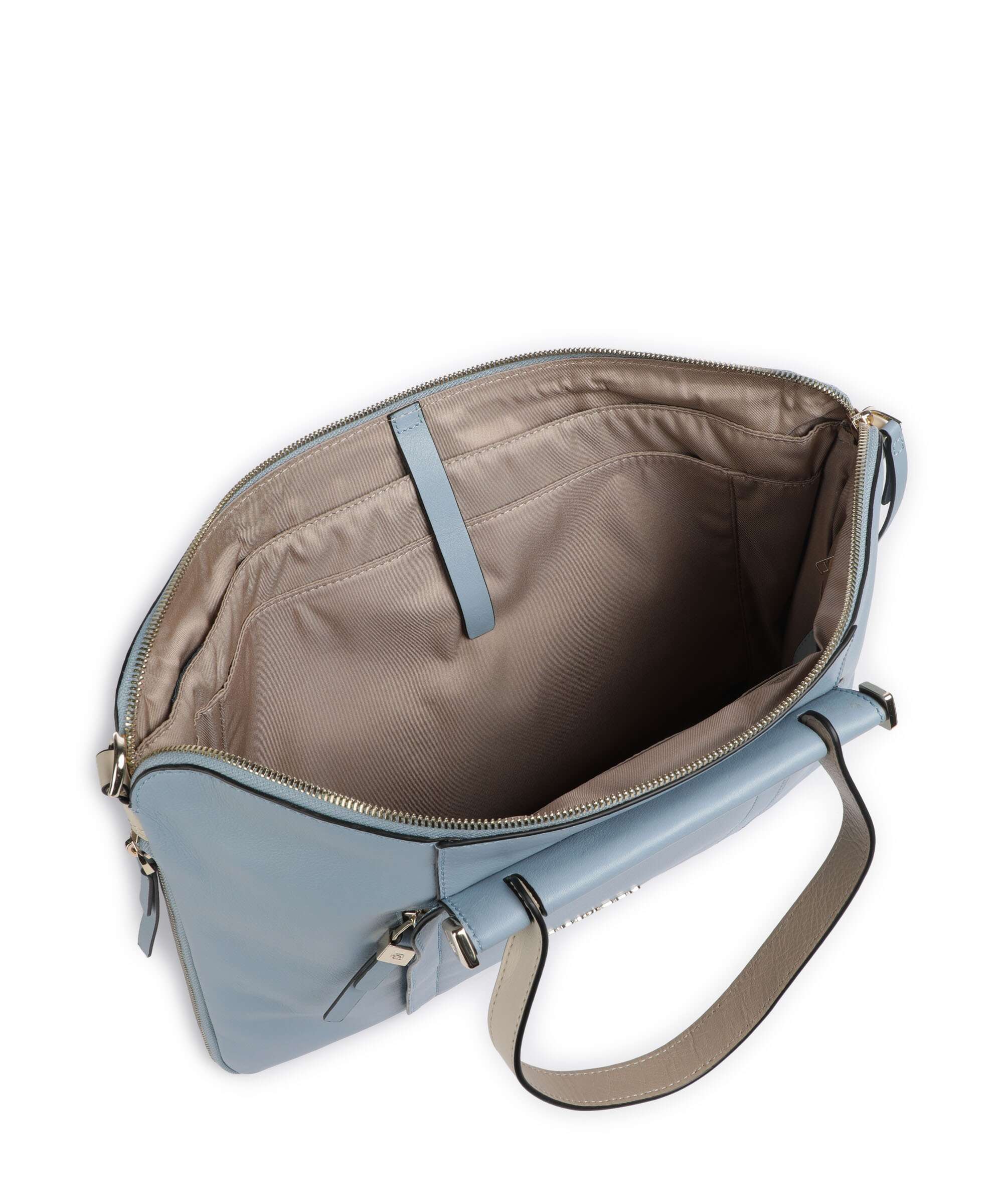 Piquadro Circle Briefcase light blue/beige