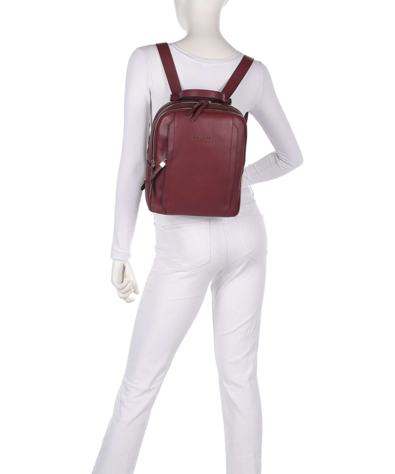 Piquadro Circle RFID Backpack borgogna