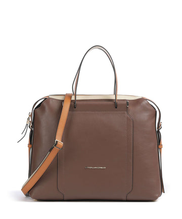 Piquadro Circle Porte-document marrone/beige