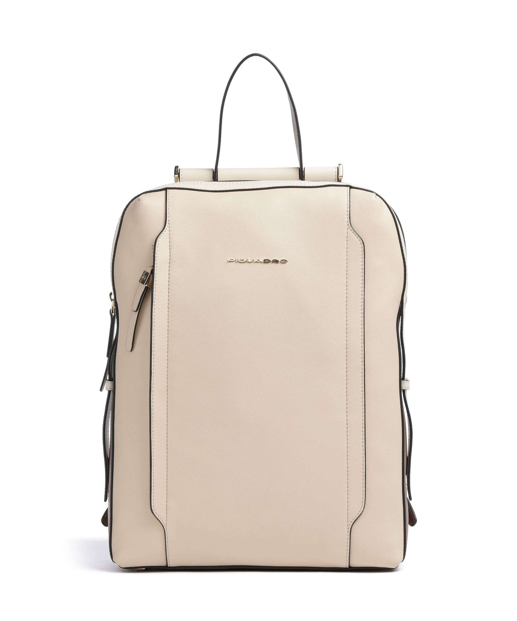 Piquadro Circle Laptop backpack beige/cuoio