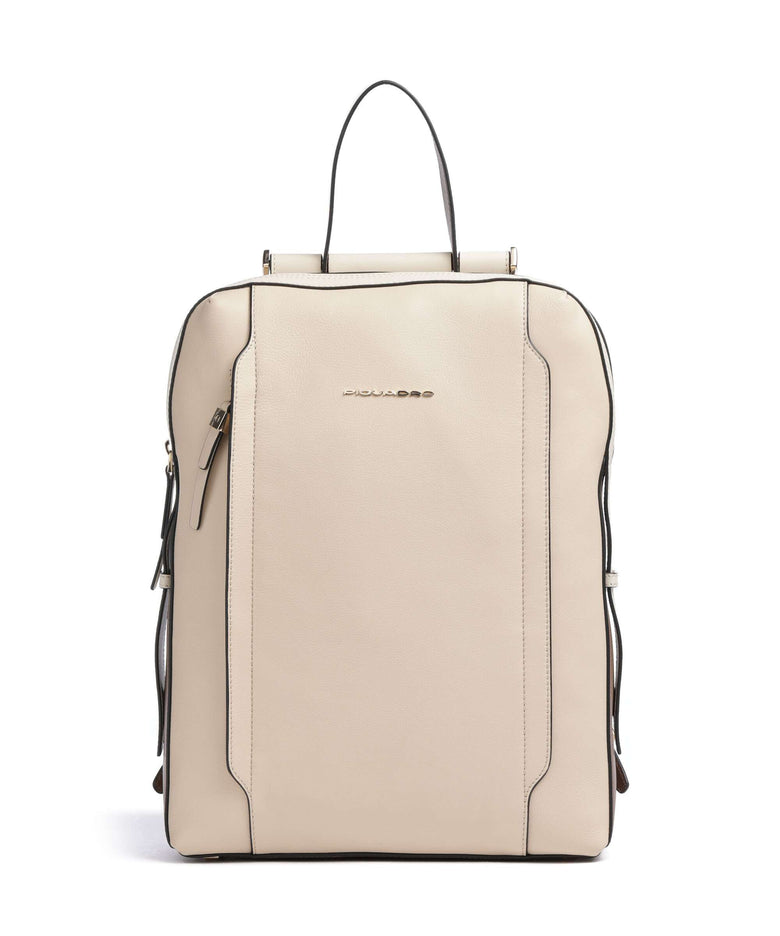 Piquadro Circle Laptop backpack beige/cuoio
