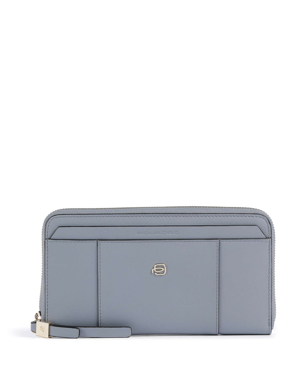 Piquadro Circle Wallet light blue