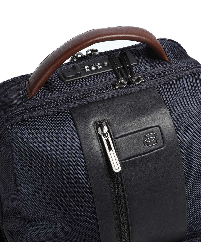 Piquadro Brief 2 Laptop backpack blue/cognac