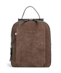 Piquadro W92T Backpack suede dark brown