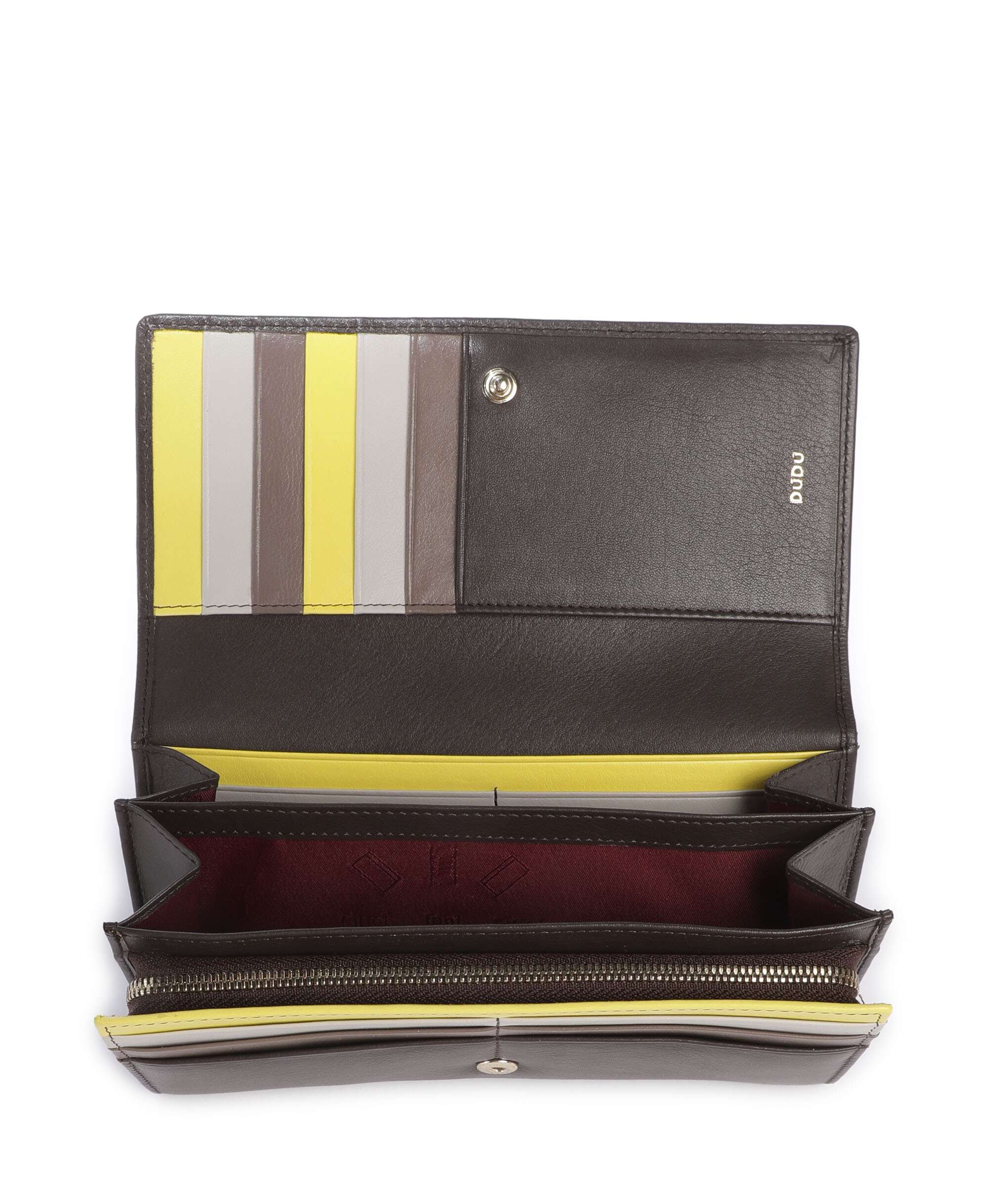 DuDu Bags Madeira RFID Wallet coffee brown