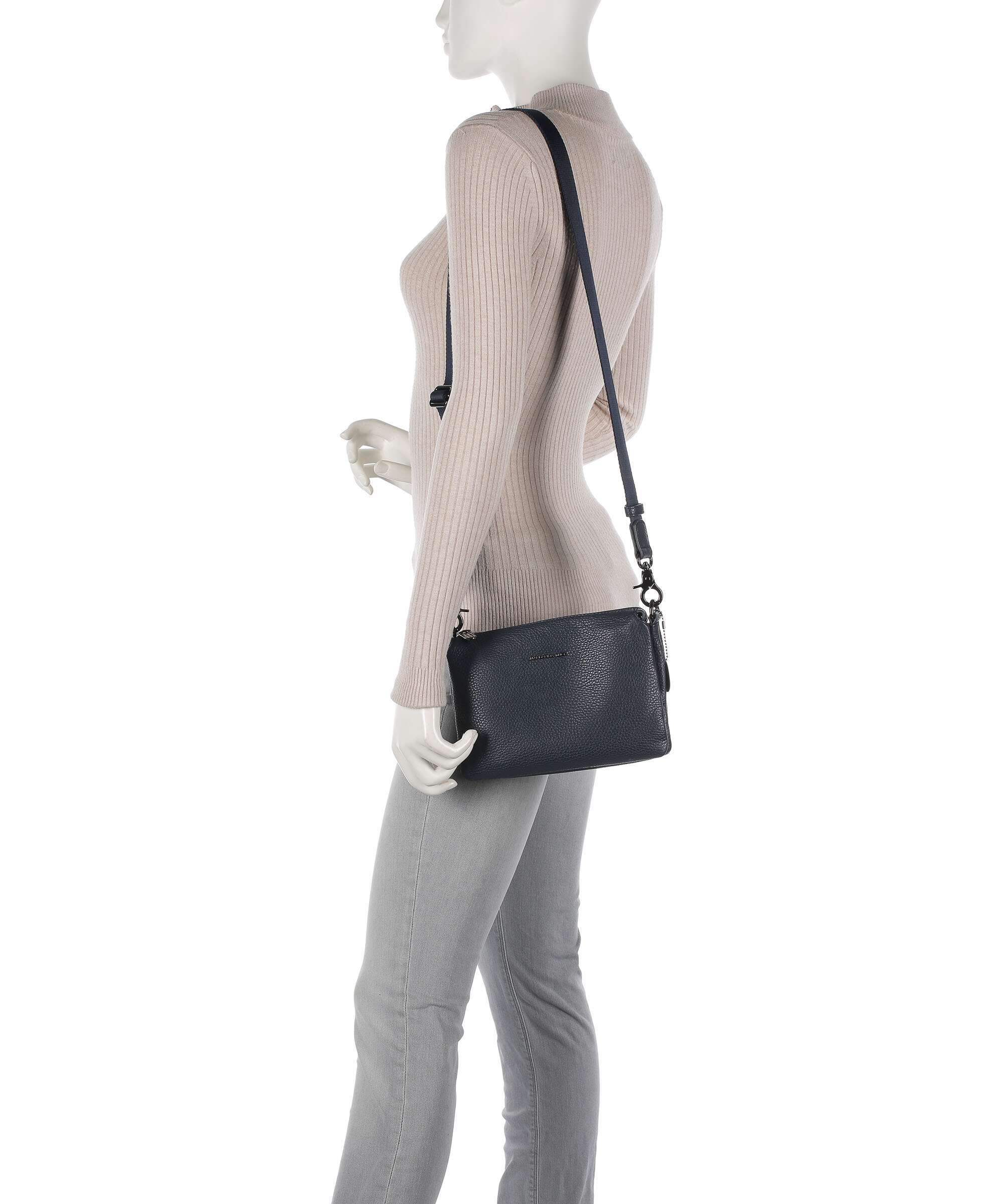 Mandarina Duck Mellow Leather Crossbody bag dress blue