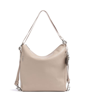 Mandarina Duck Mellow Leather Sac à main porté dos warm taupe