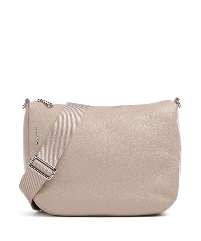 Mandarina Duck Mellow Leather Crossbody bag warm taupe