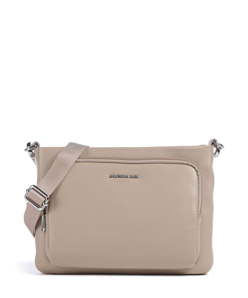 Mandarina Duck Mellow Leather Crossbody bag warm taupe