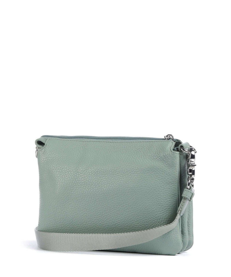 Mandarina Duck Mellow Leather Crossbody bag iceberg green