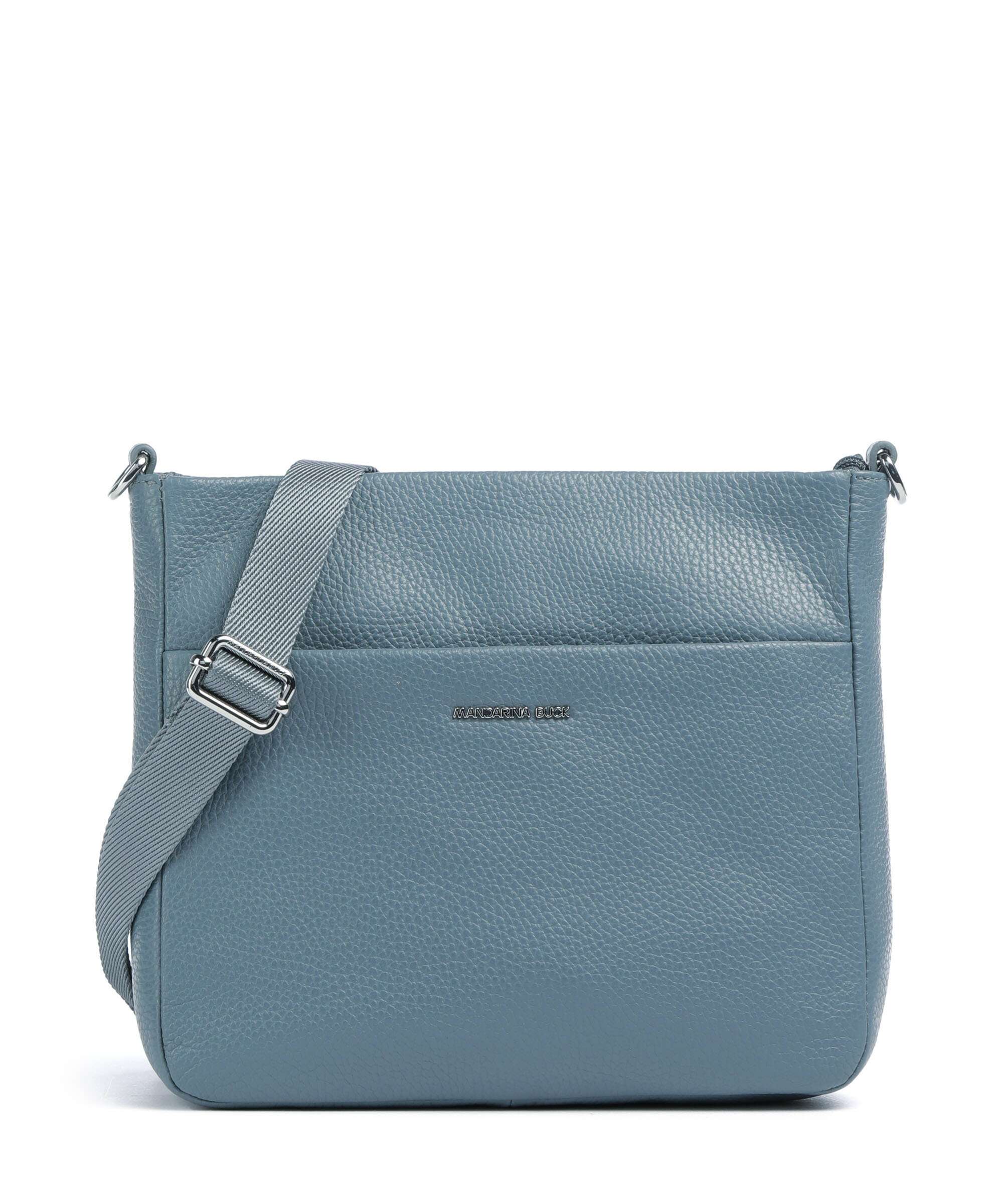 Mandarina Duck Mellow Leather Crossbody bag iron