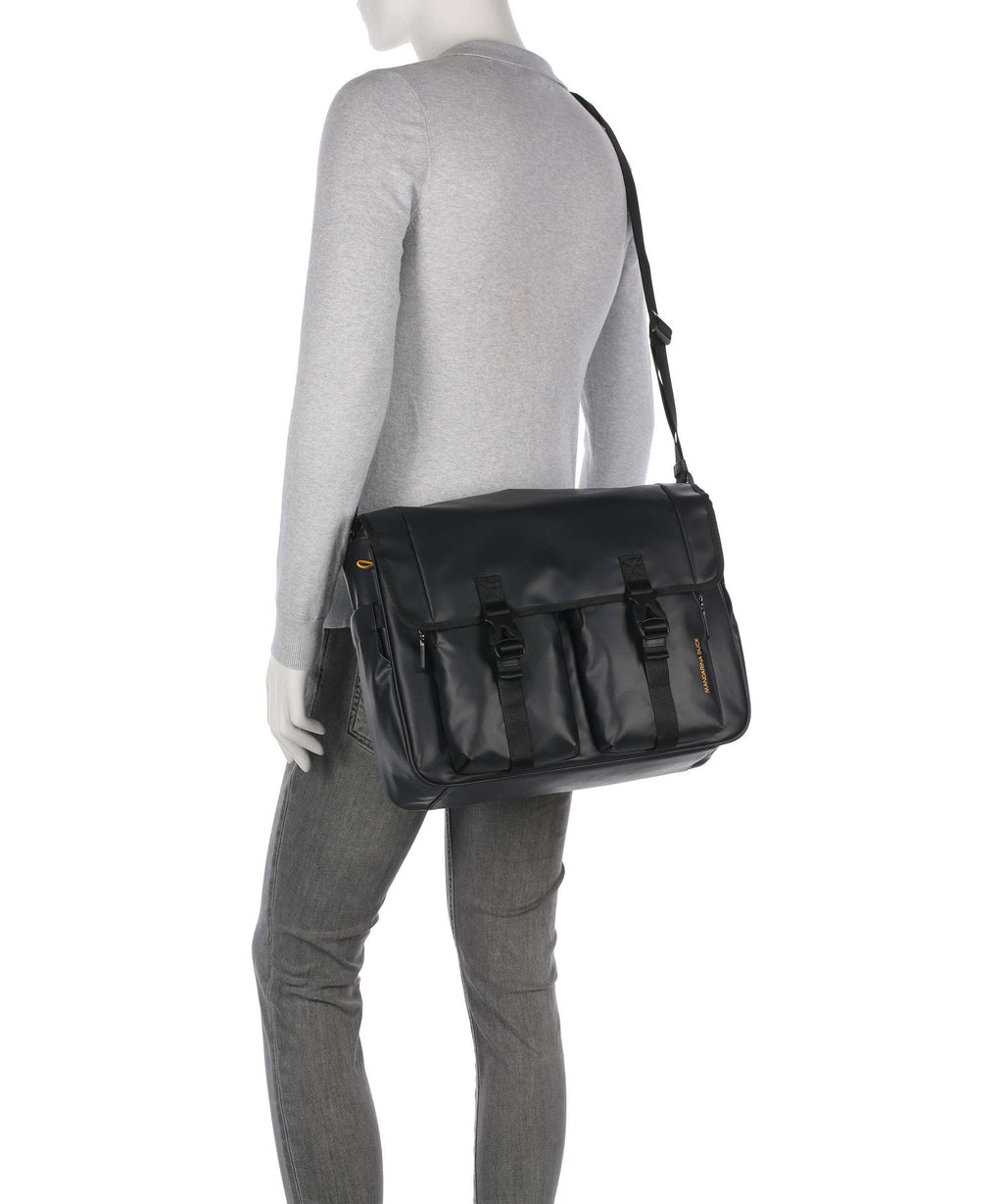 Mandarina Duck Coated Messenger bag black