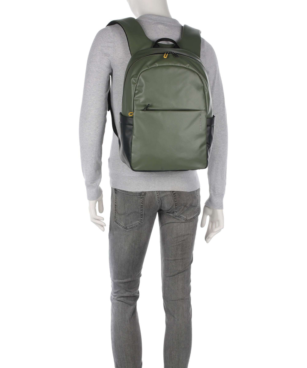 Mandarina Duck Coated Laptop backpack pine green