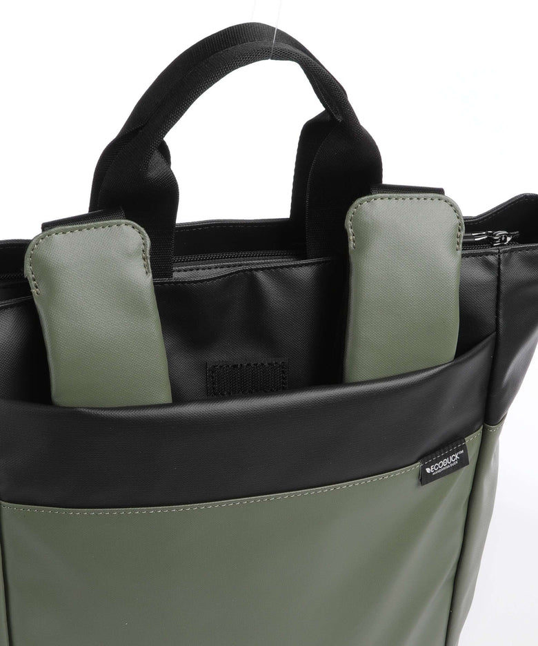 Mandarina Duck Eco Coated Backpack pine green