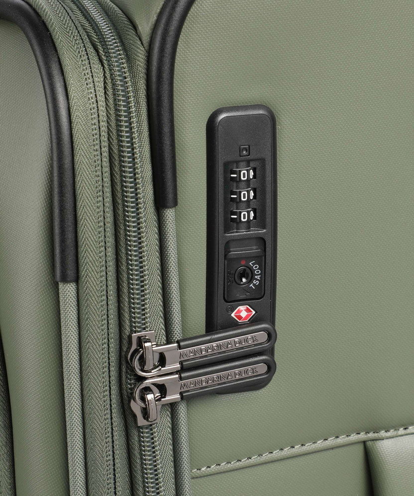 Mandarina Duck Eco Coated Spinner (4 wheels) pine green