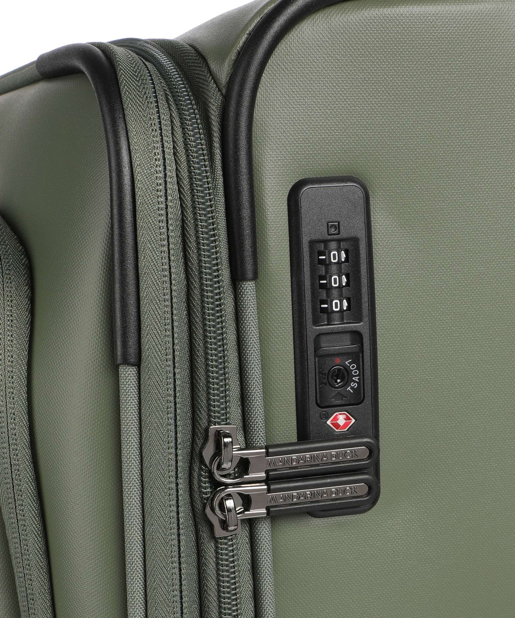 Mandarina Duck Coated Spinner (4 wheels) pine green