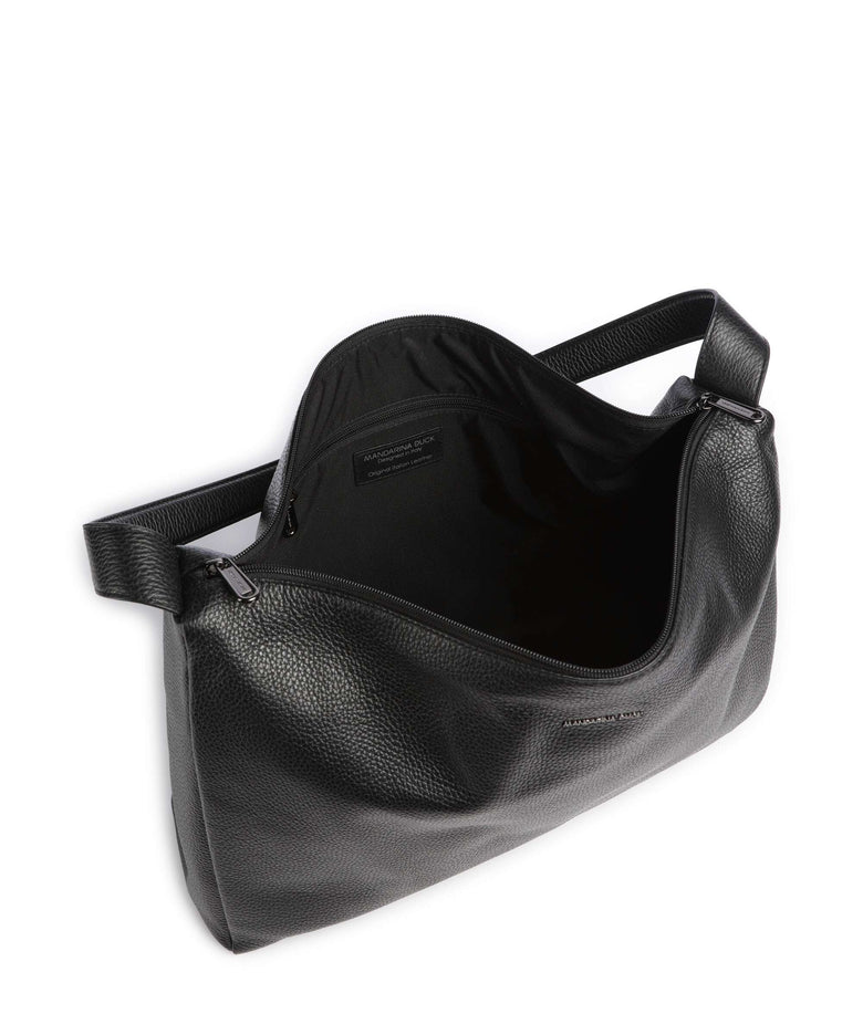 Mandarina Duck Mellow Leather Hobo bag nero