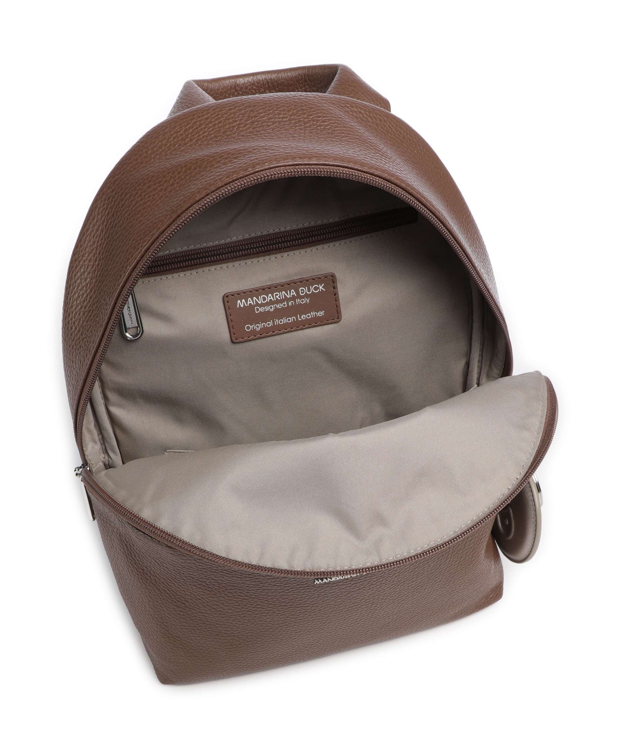 Mandarina Duck Mellow Leather Backpack milk chocolate