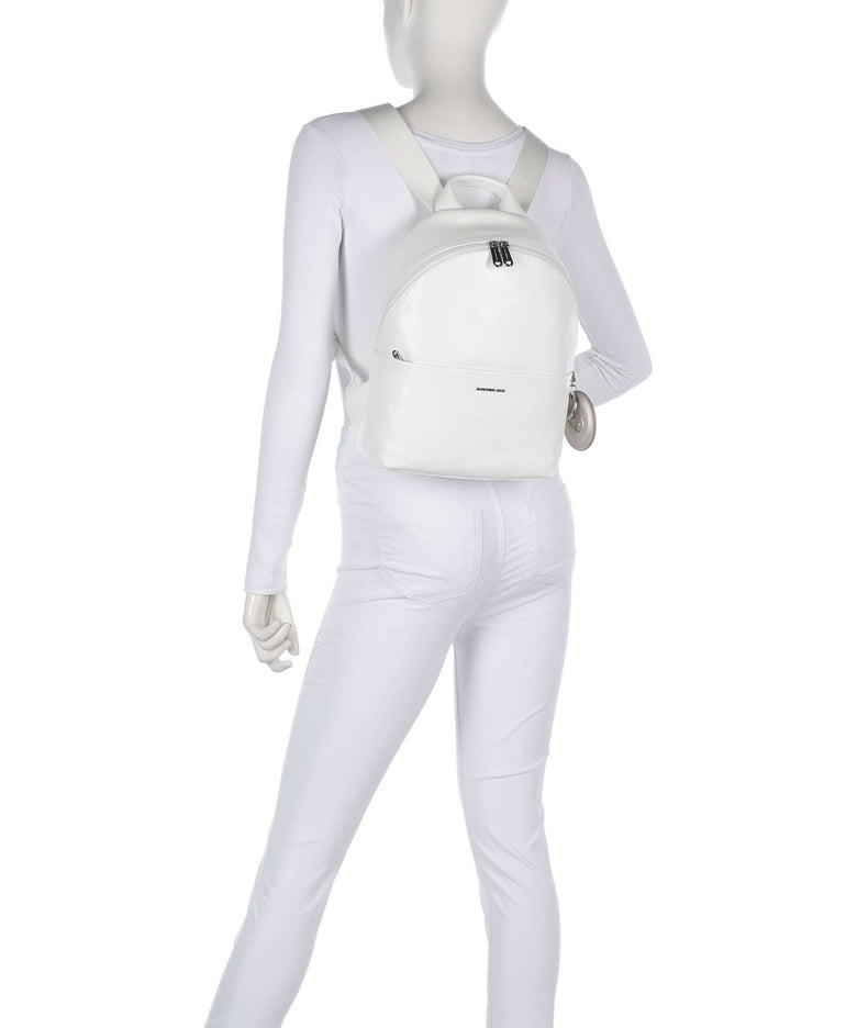 Mandarina Duck Mellow Leather Backpack blanc