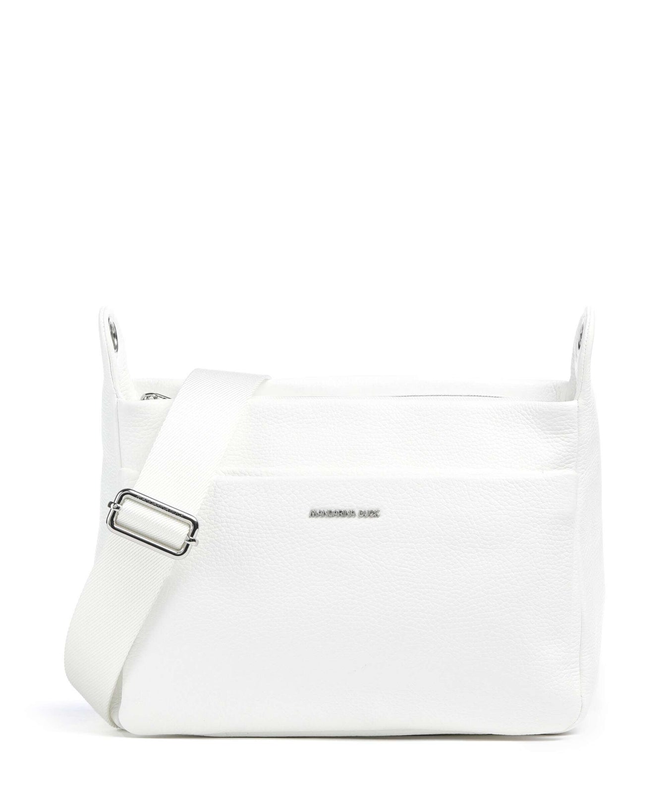 Mandarina Duck Mellow Leather Shoulder bag blanc