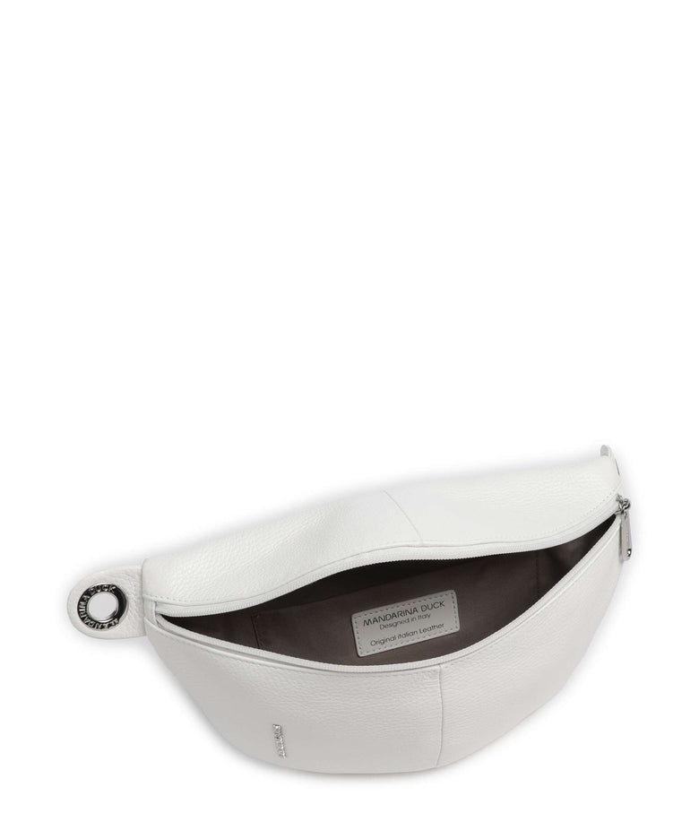 Mandarina Duck Mellow Leather Belt bag blanc