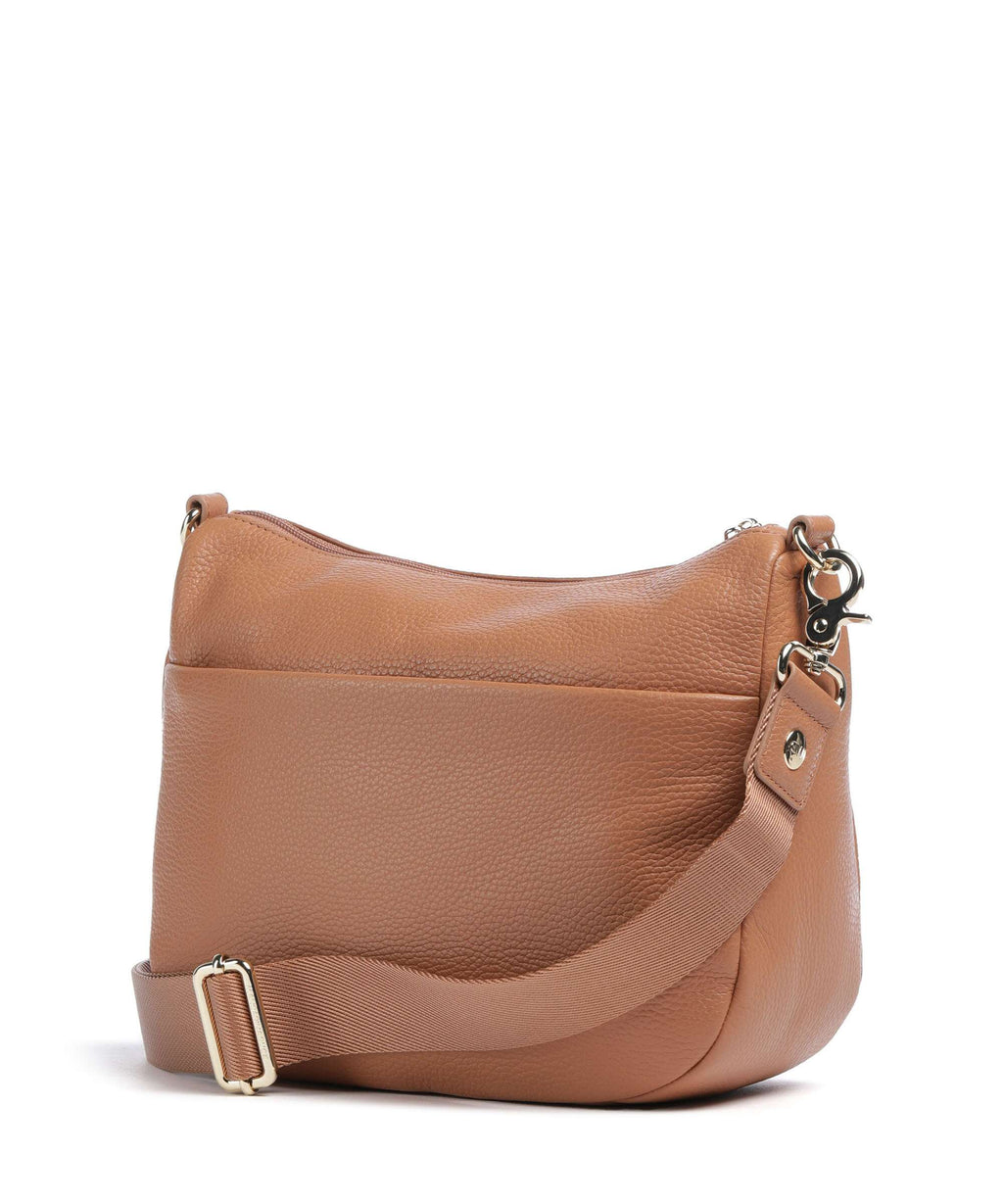 Mandarina Duck Mellow Leather Crossbody bag pecan nut