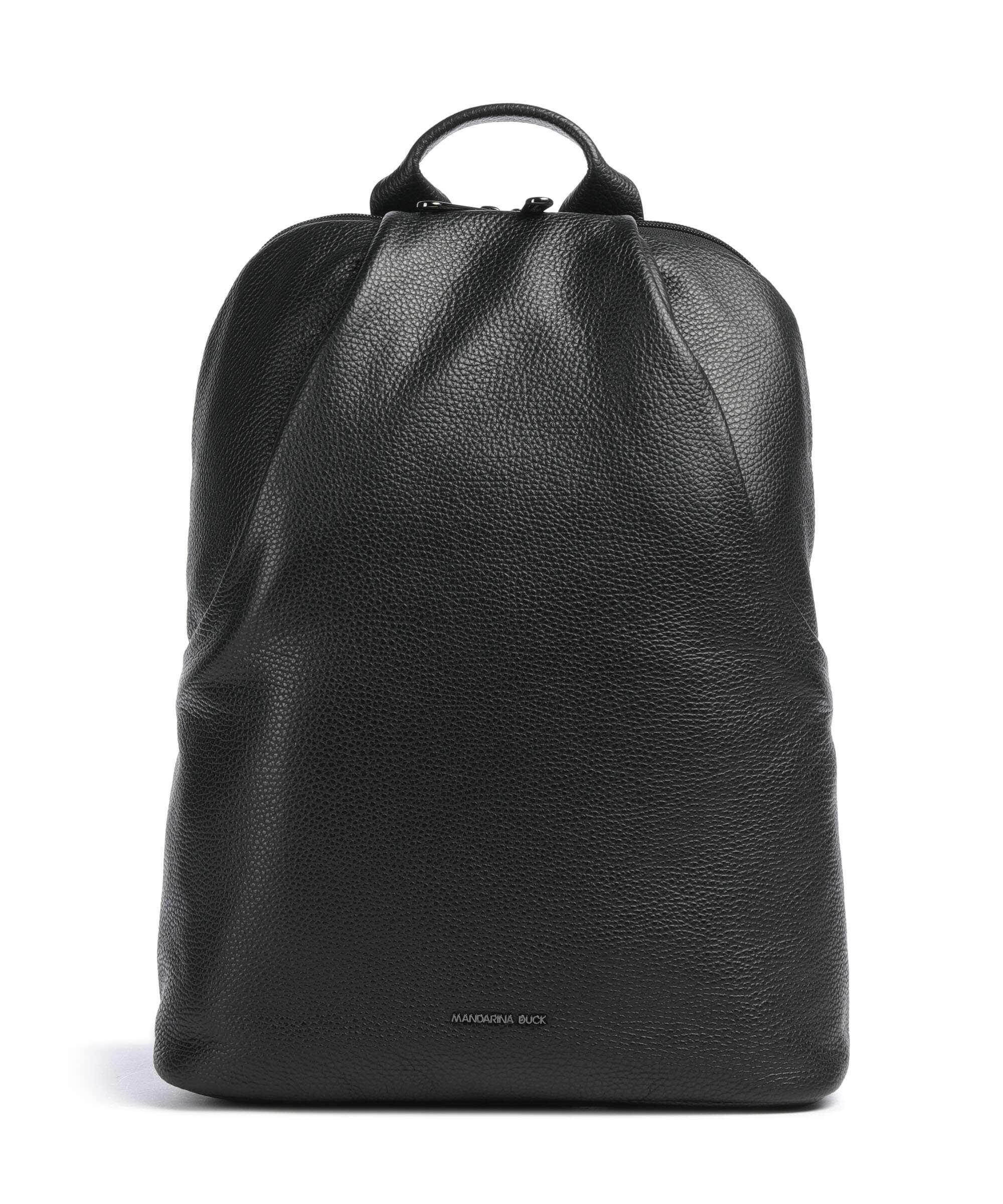 Mandarina Duck Mellow Leather Backpack nero