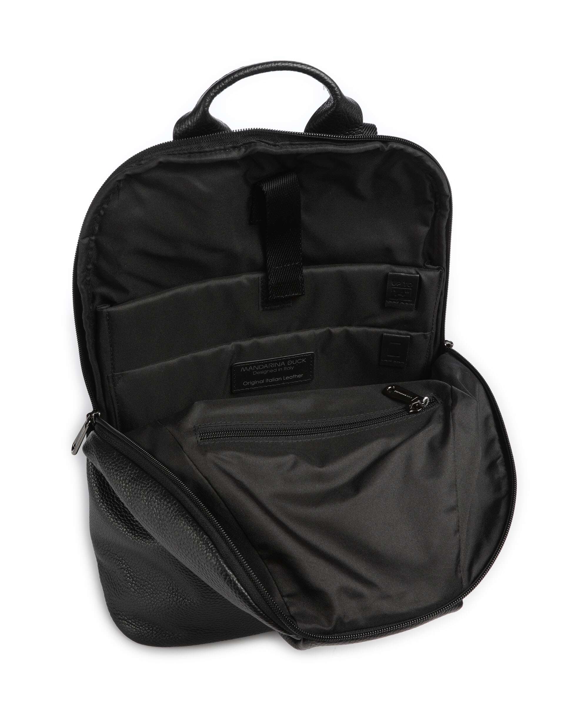 Mandarina Duck Mellow Leather Backpack nero