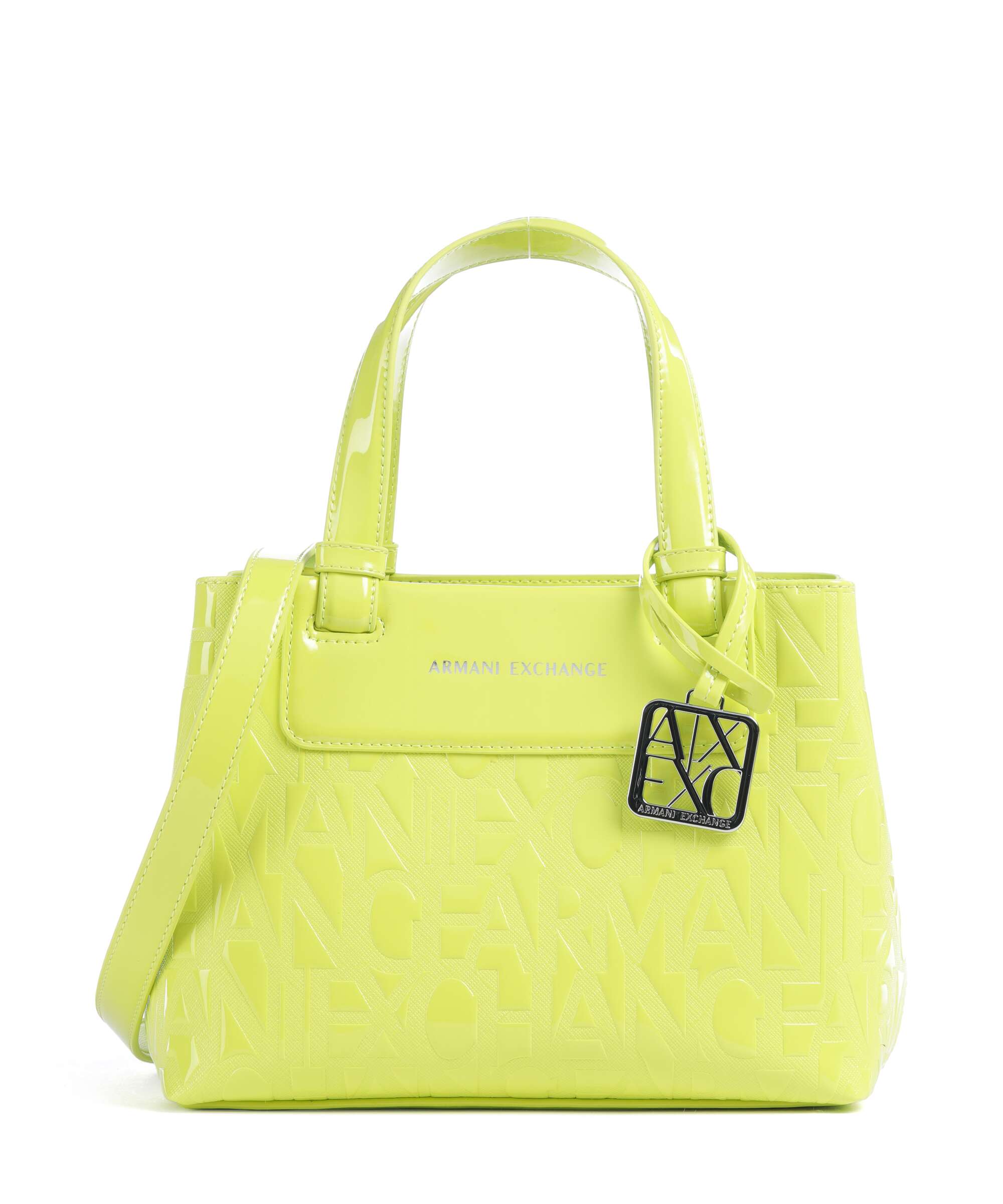 Armani Exchange Liz Patent S Handbag crystal citrus