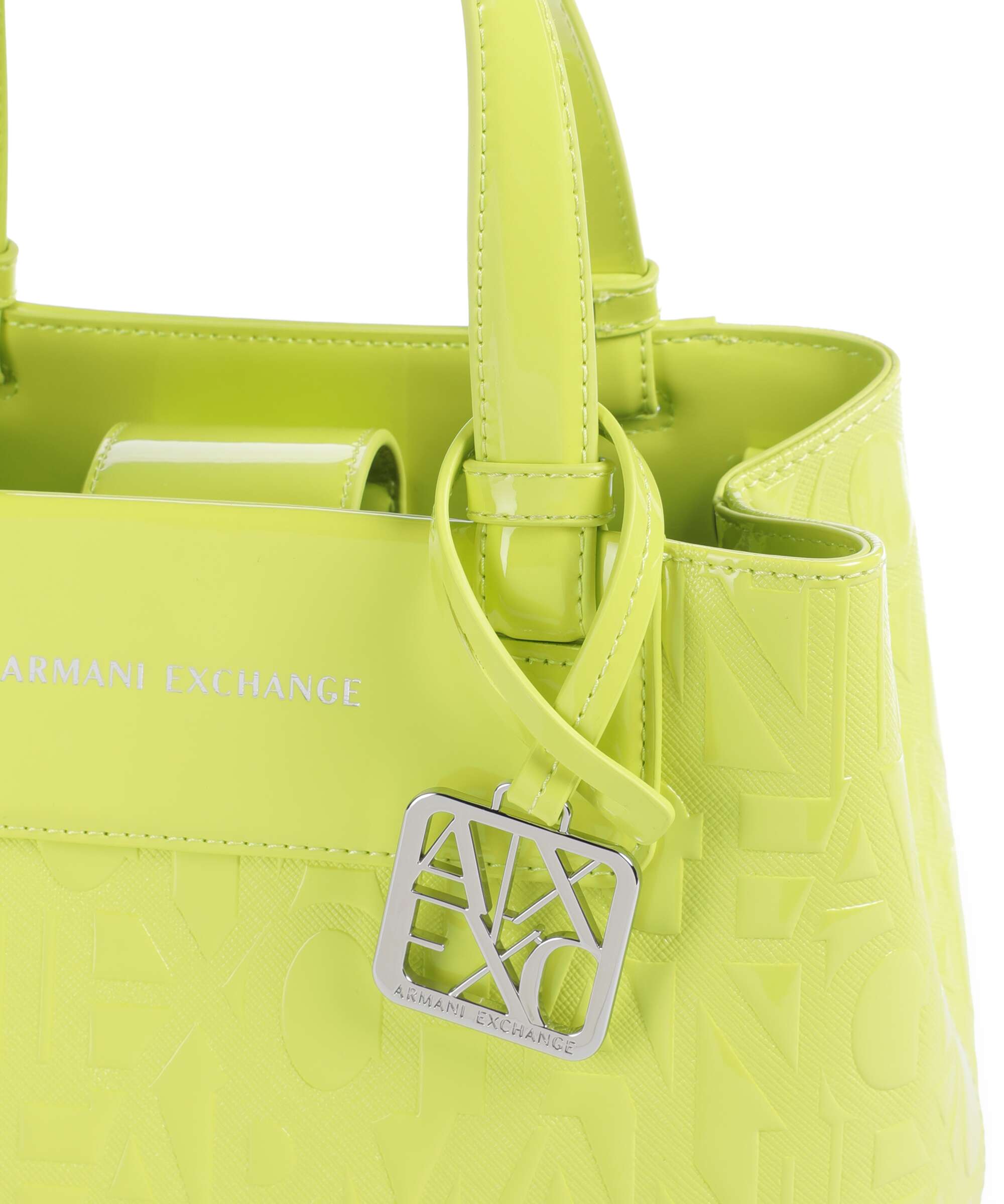 Armani Exchange Liz Patent S Handbag crystal citrus