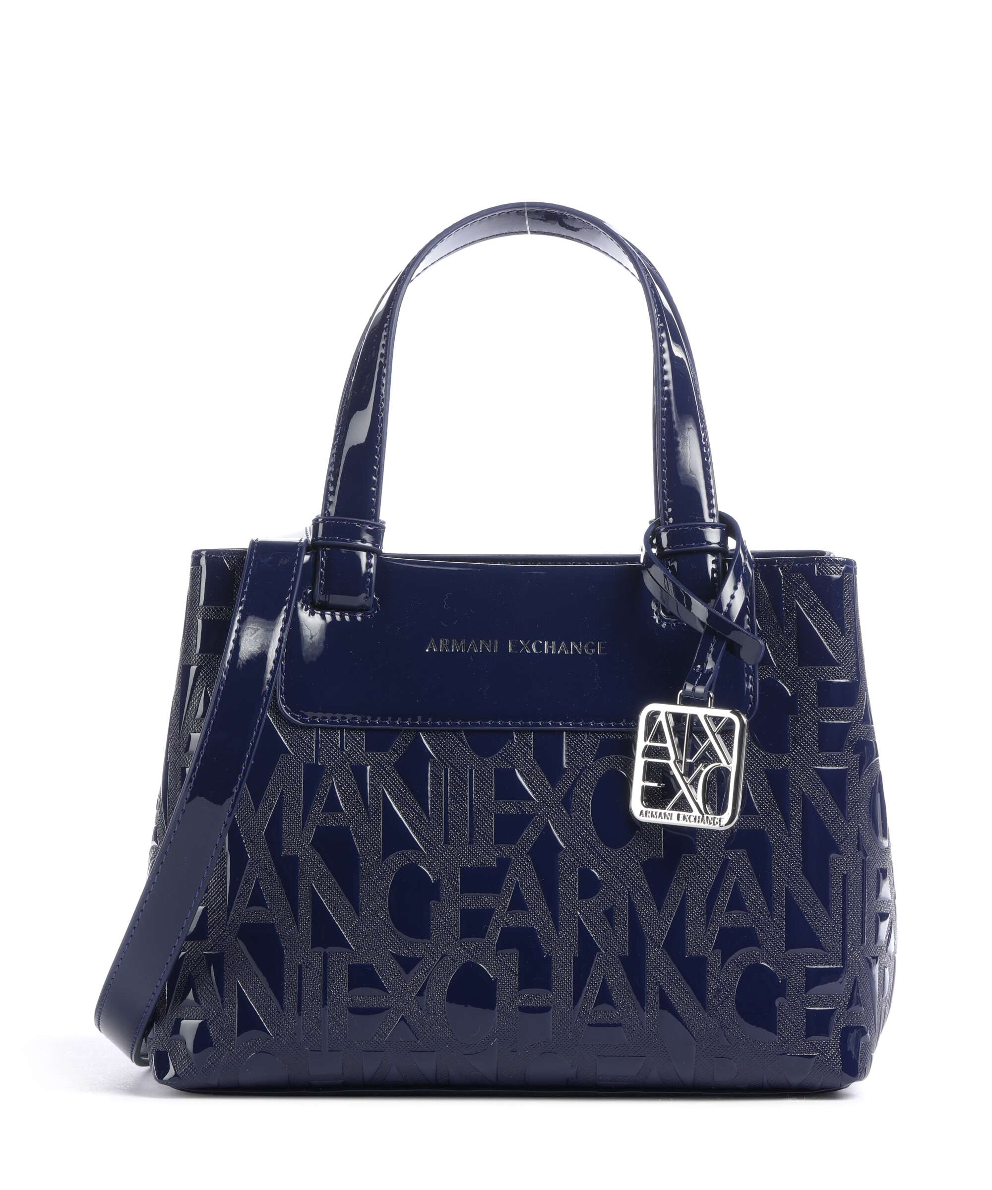 Armani Exchange Liz Patent S Handbag abyss