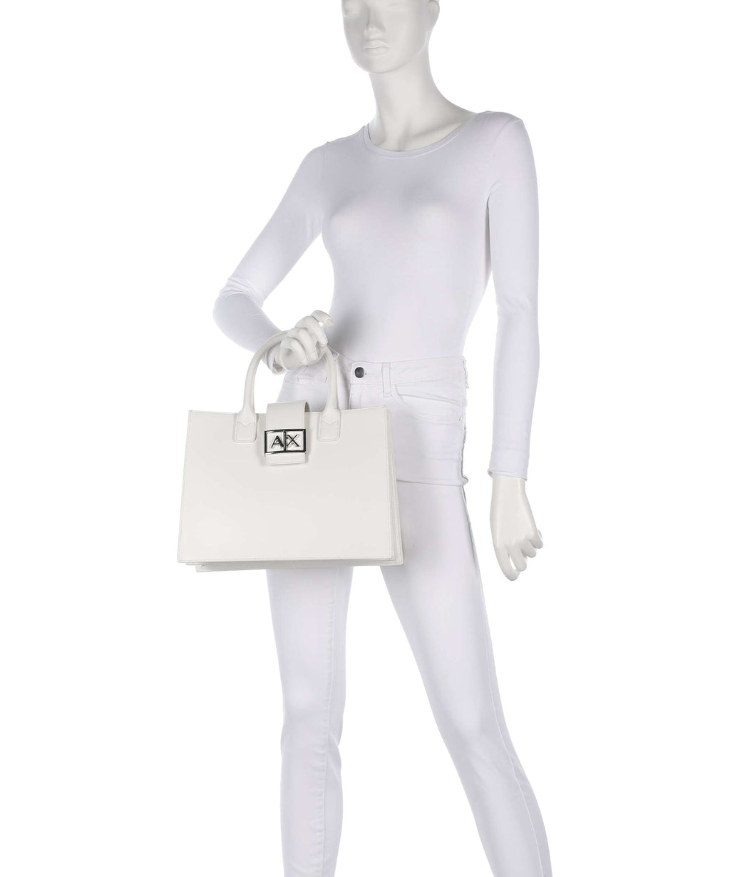 Armani Exchange Wonder M Handbag off white