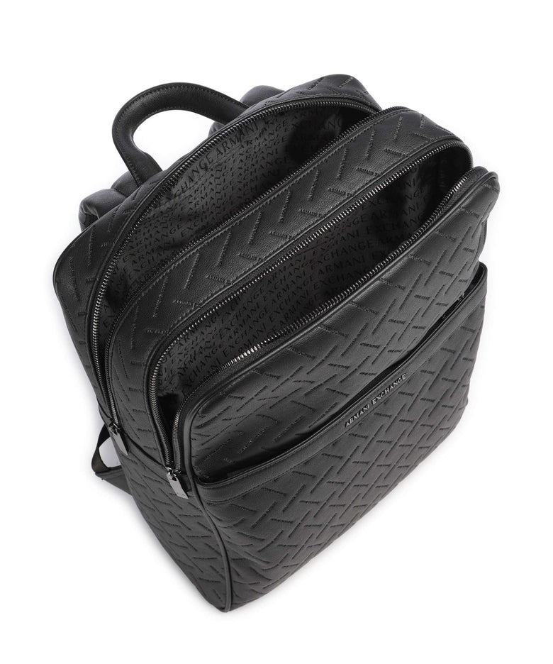 Armani Exchange Ginevra Embossed Backpack black