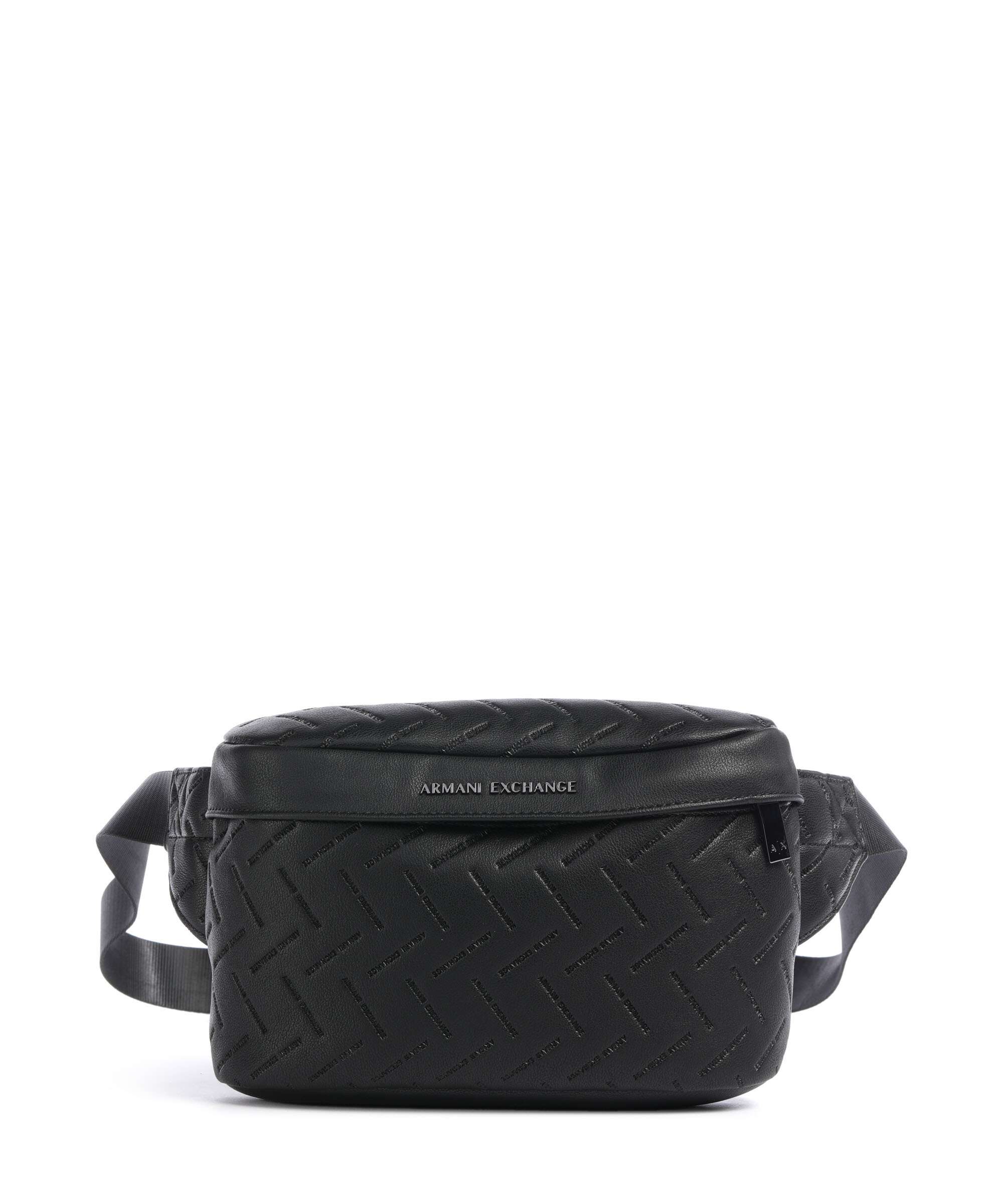 Armani Exchange Ginevra Embossed Belt bag black