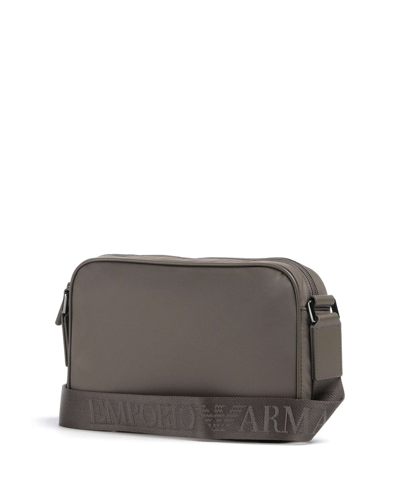 Emporio Armani Recycled Nylon Crossbody bag major brown