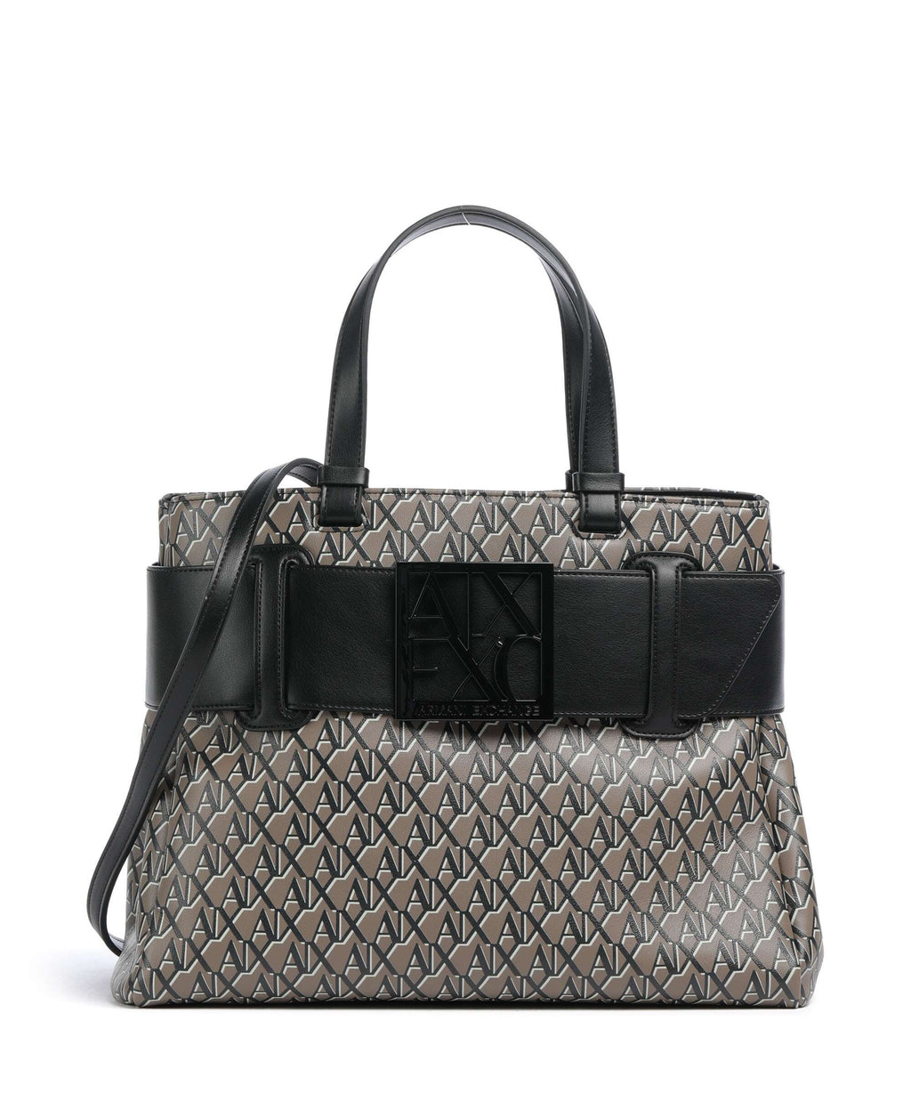 Armani Exchange Susie Soft Handbag brown bass/black