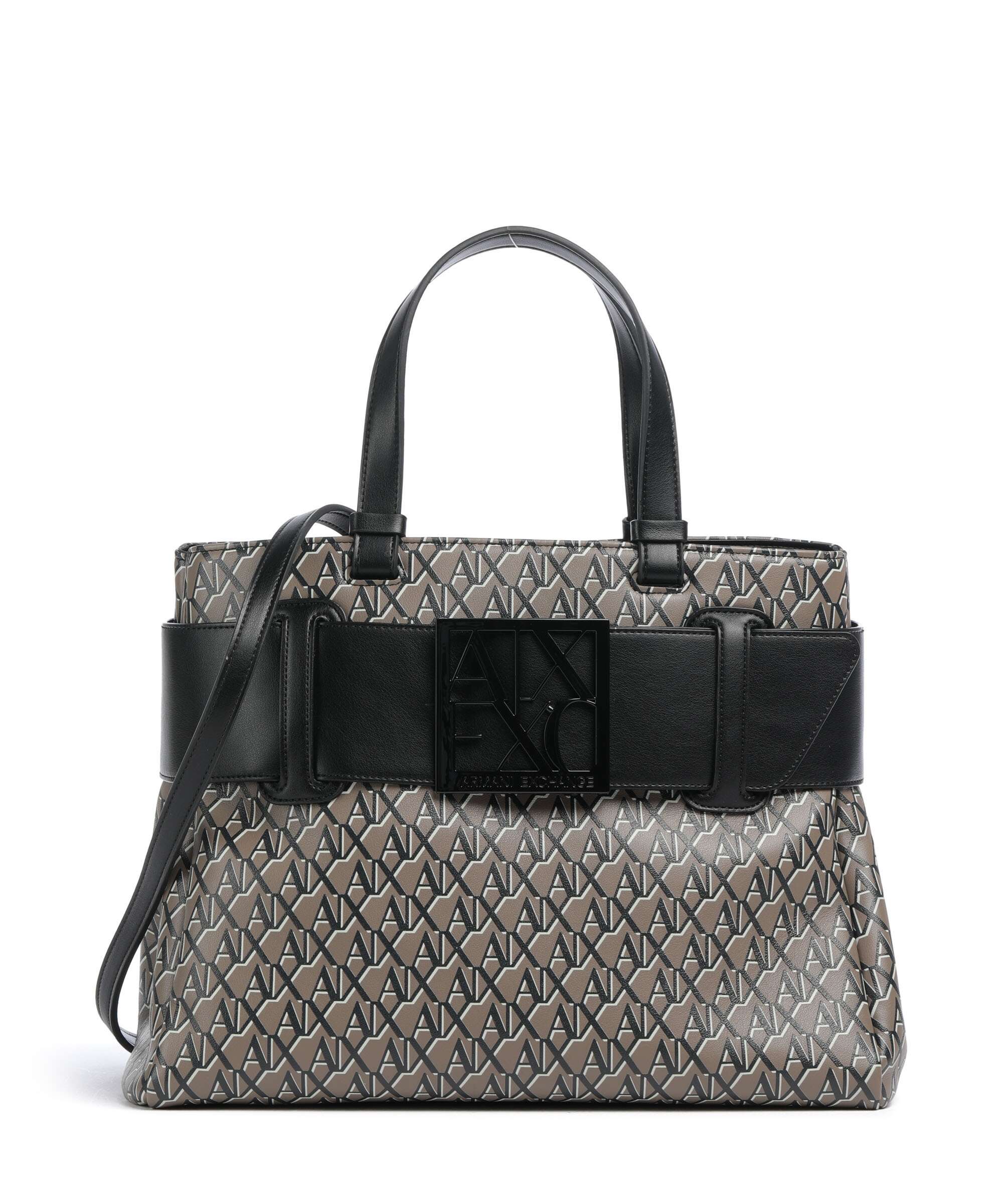 Armani Exchange Susie Soft Handbag brown bass/black