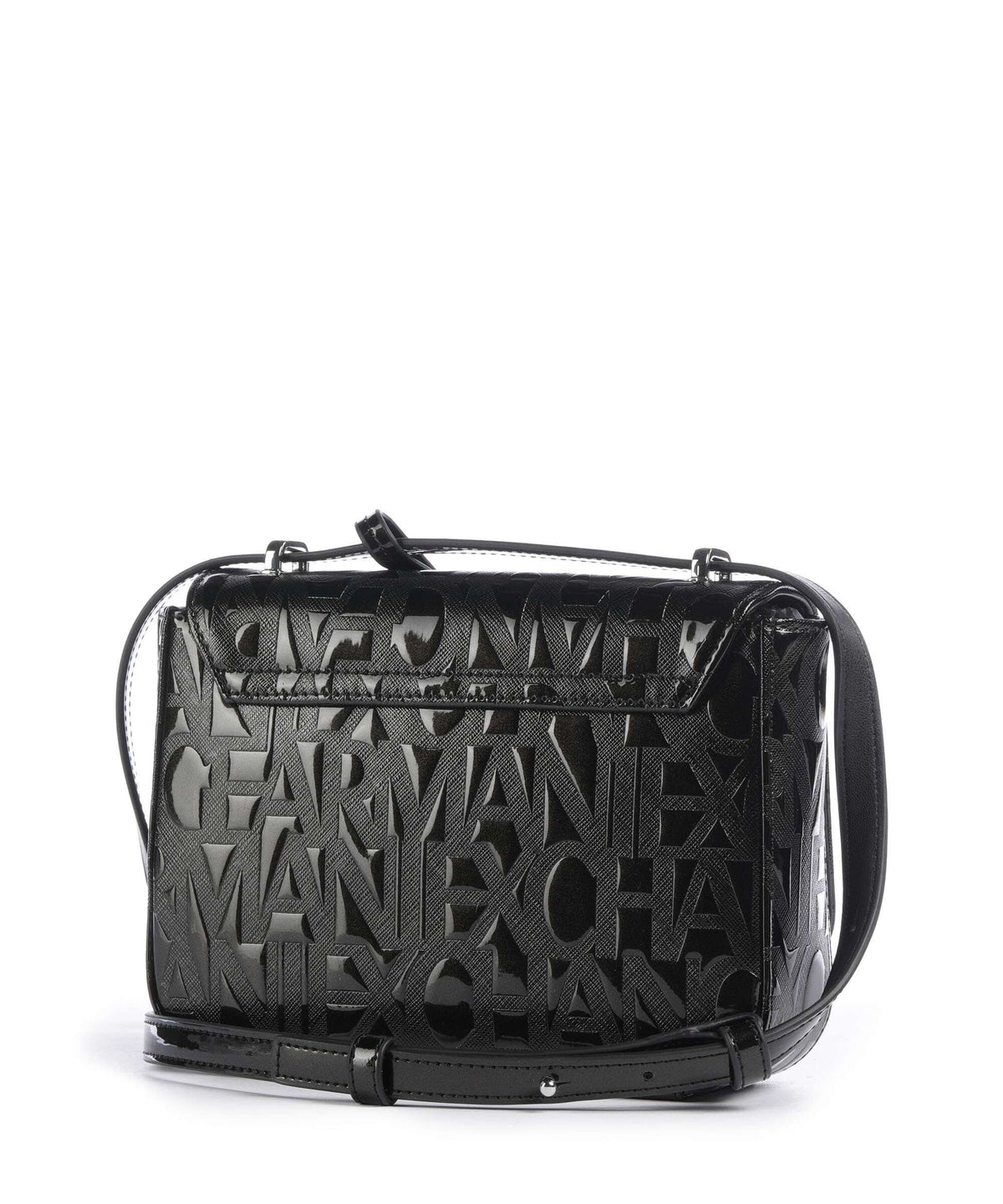 Armani Exchange Liz Patent Crossbody bag black