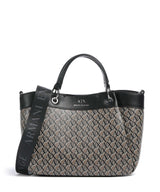Armani Exchange Wave Monogram M Handtasche brown bass/black